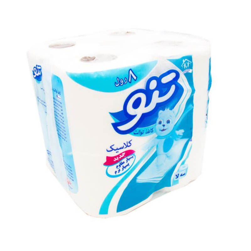 دستمال توالت تنو۱ دستمال توالت تنو ۸ رول