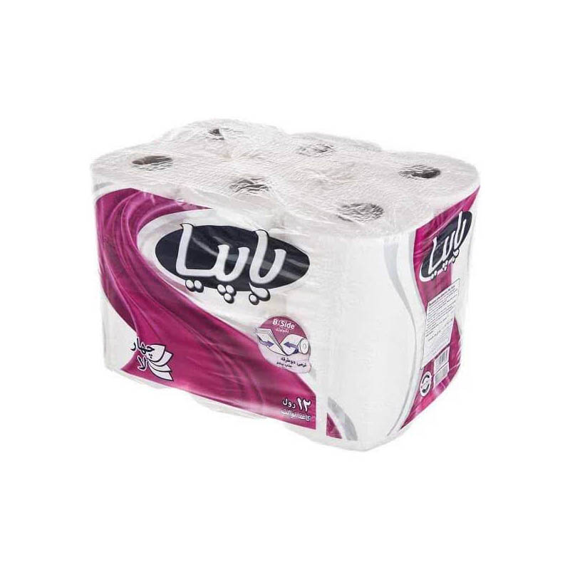 دستمال توالت پاپیا ۱۲ رول